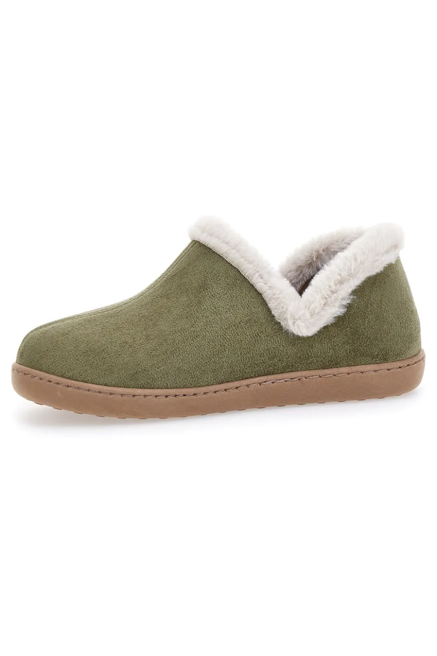 Pantofole verdi con soletta estraibile DOREA GG463