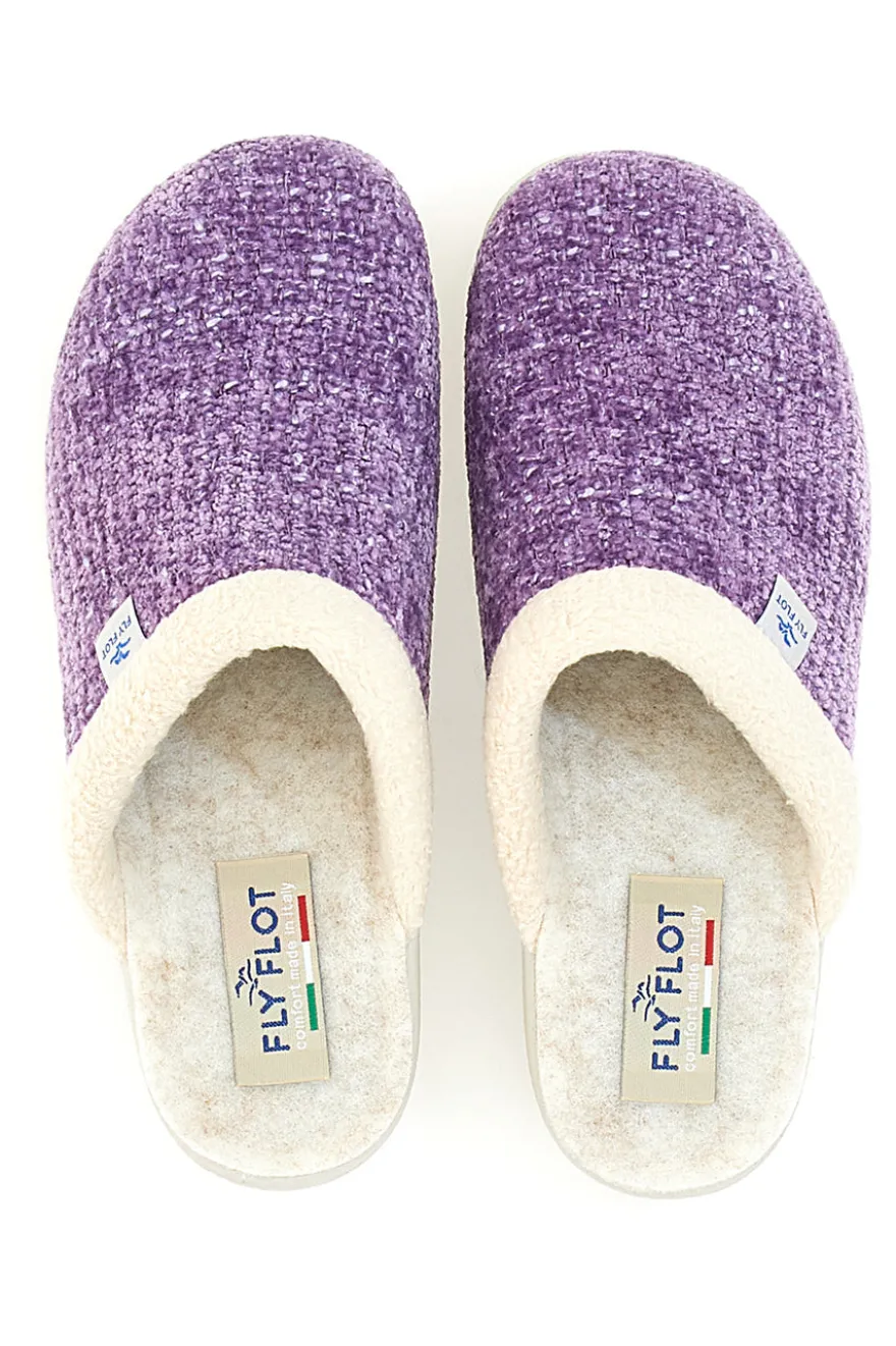 Pantofole Viola Made In Italy Fly Flot 4469