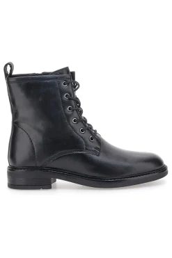 Pittarello Focus KI5242 schwarze Schnürstiefeletten mit seitlichem Reißverschluss