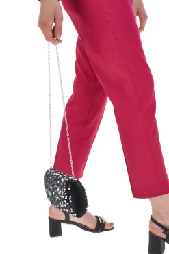 Pochette Coveri Collection Sera Nero Paiettes