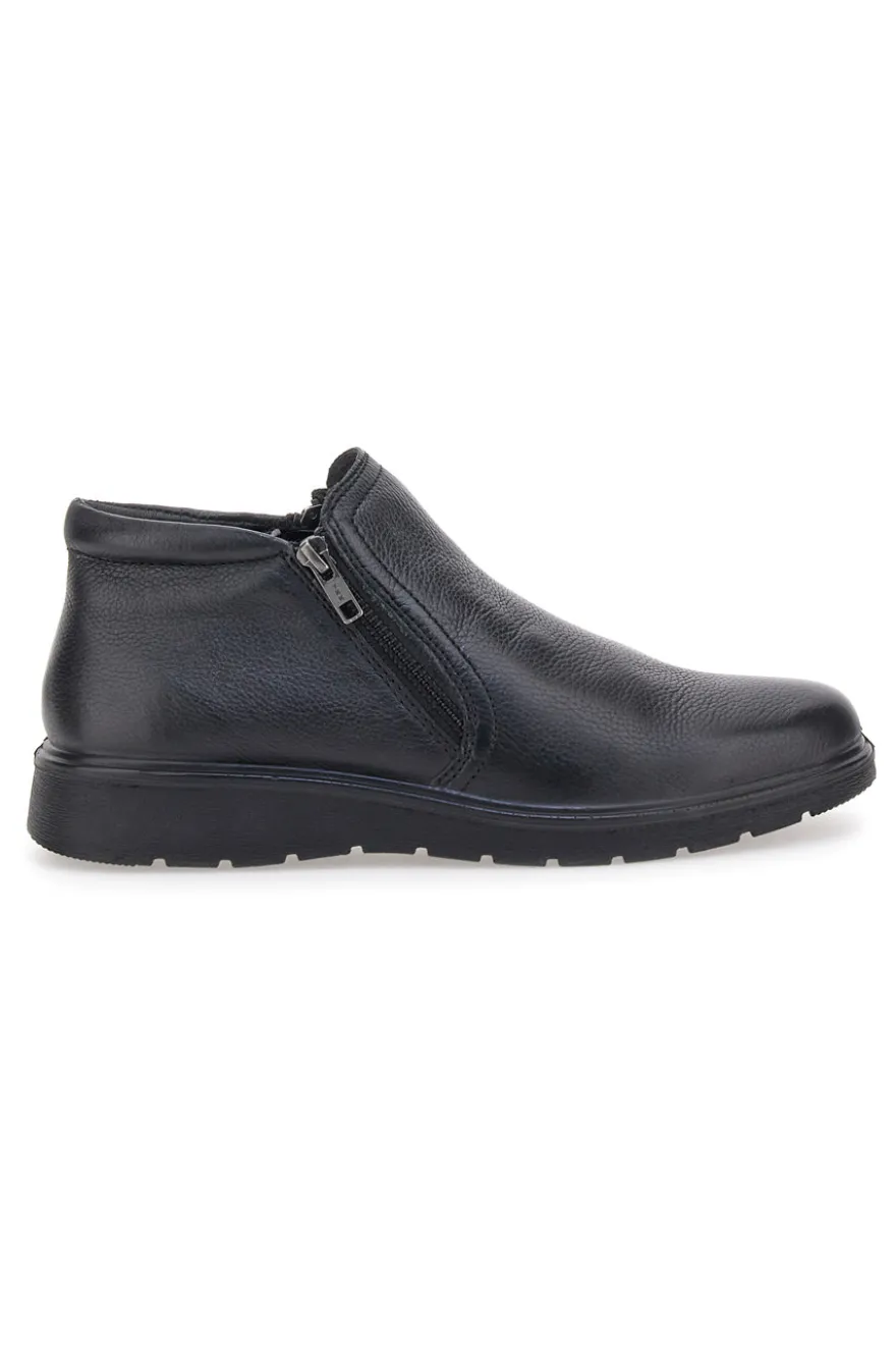 Polacchini neri con zip laterali Claremorris 17102165