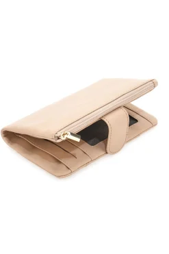 Portafoglio Beige con Clip e Cerniera Porta Monete JAGUAR TPF882