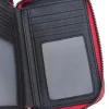 Portafoglio fucsia con impunture a cuore e doppia zip Laura Biagiotti LB25W-502-006