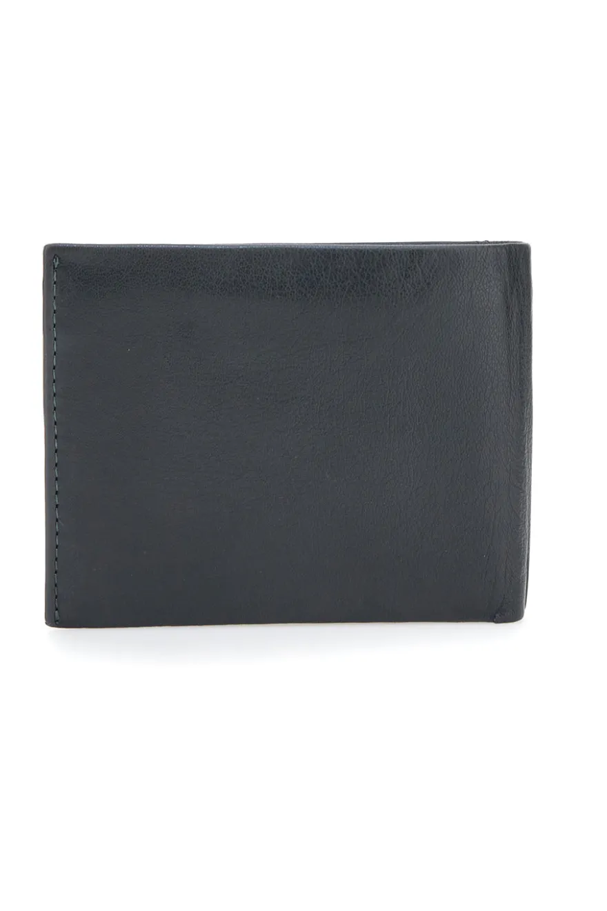 Portafoglio Slim Nero In vera pelle Navigare PF-841