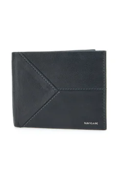 Portafoglio Slim Nero In vera pelle Navigare PF-841