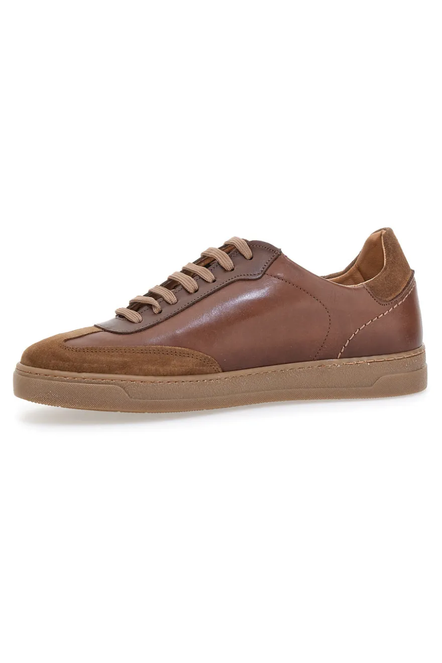 PTR 3001 Braune Ledersneaker