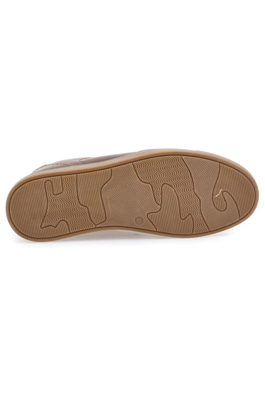 PTR 3001 Braune Ledersneaker