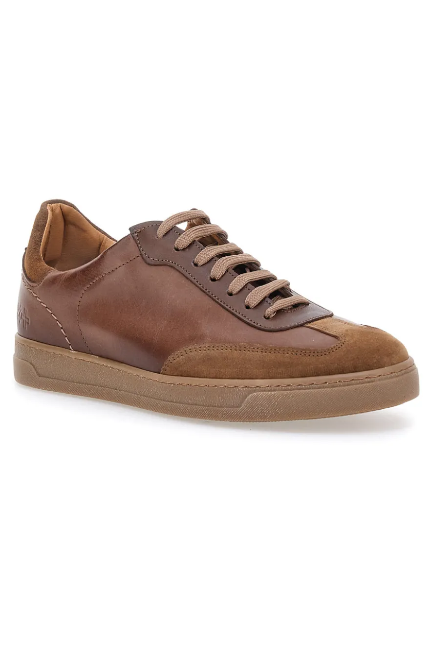 PTR 3001 Braune Ledersneaker