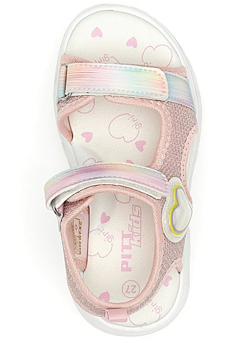 Rosa Sandalen mit Lichtern für Kinder* Pitt Kids 211425