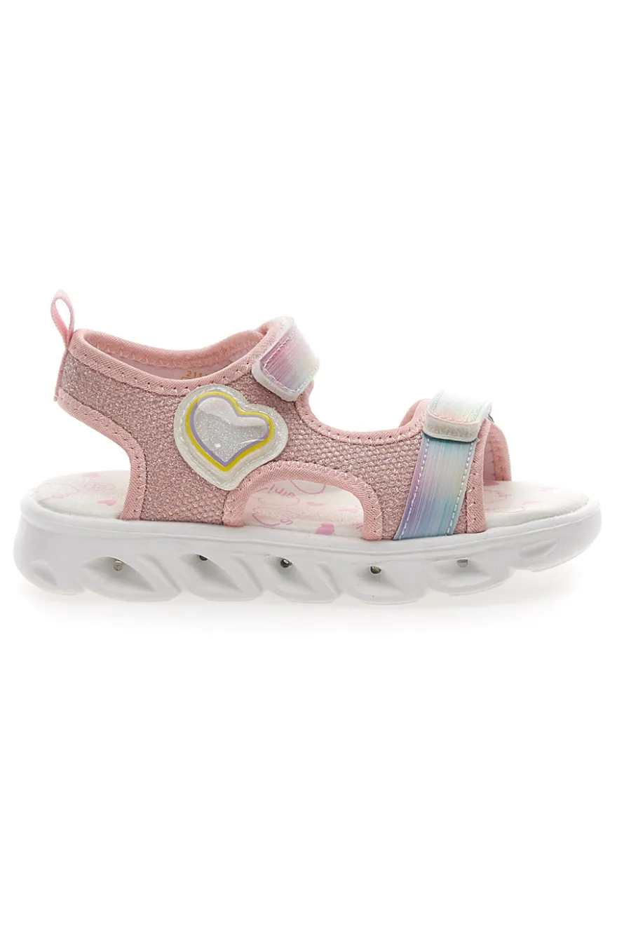 Rosa Sandalen mit Lichtern für Kinder* Pitt Kids 211425