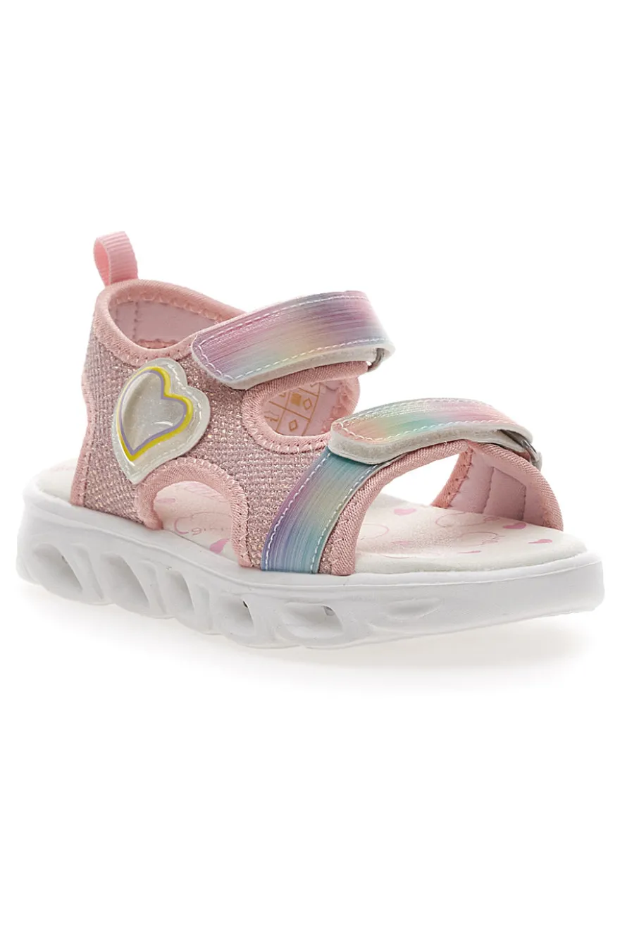Rosa Sandalen mit Lichtern für Kinder* Pitt Kids 211425