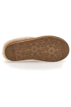 Sabot Camel Con Pelo Suola Flatform Mon Dieu WD90010