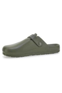 Sabot in gomma verdi con cinturino regolabile 2T2L JLY09