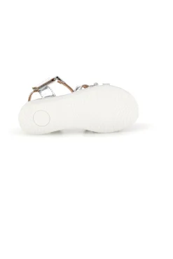 Sandali argento cinturino regolabile Pitt kids 392627S