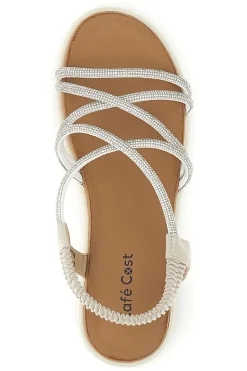 Sandali argento con platform Cafè cost 808814