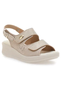 Sandali Beige Con Cinturino Slingback Mio Tempo 542292