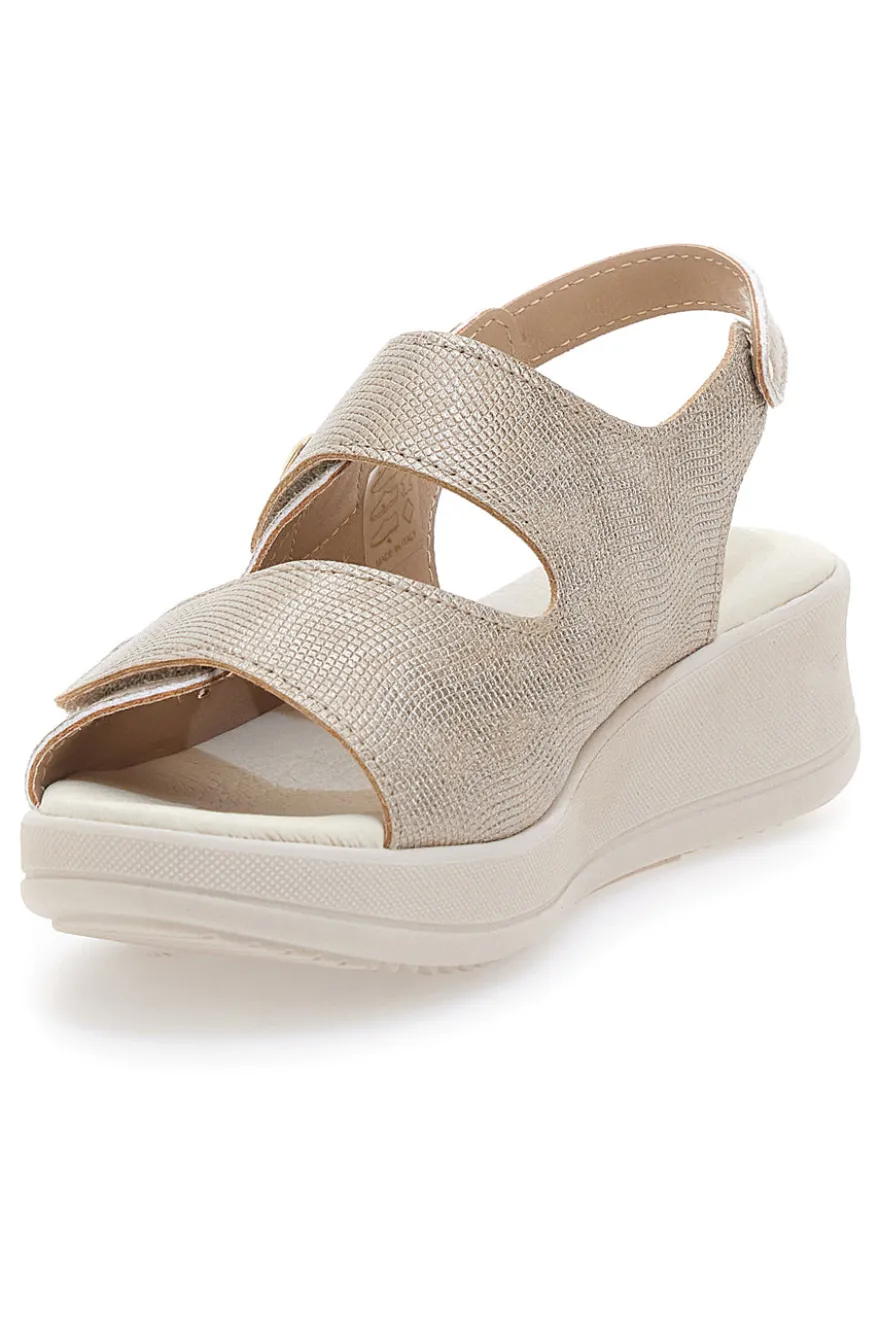 Sandali Beige Con Cinturino Slingback Mio Tempo 542292