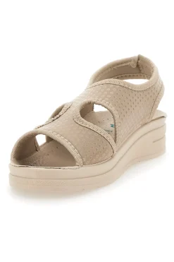 Sandali Beige con Tomaia in Vera Pelle BIO UP 721