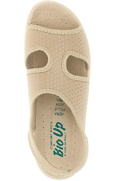Sandali Beige con Tomaia in Vera Pelle BIO UP 721