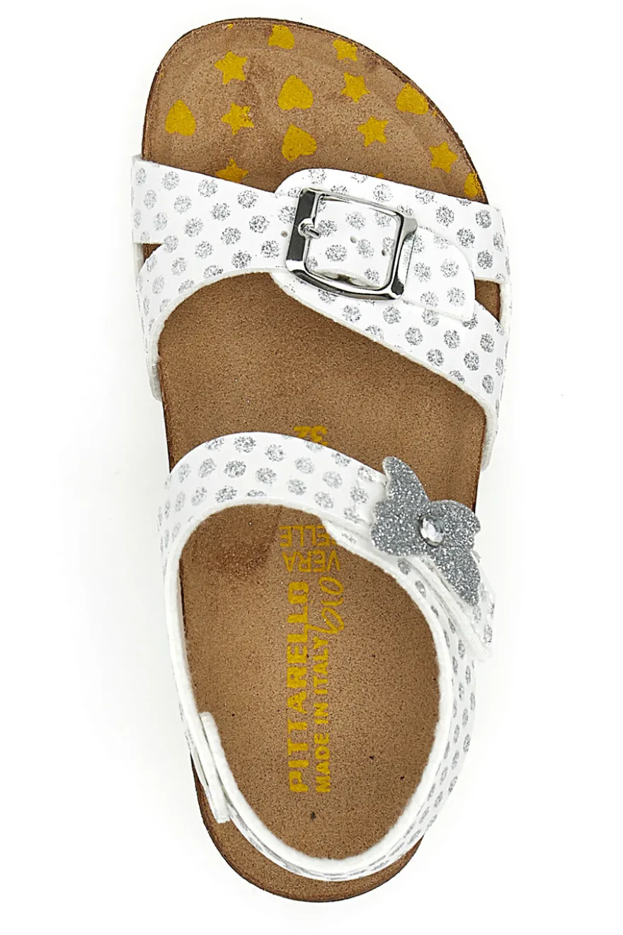 Sandali Bianchi a Pois Pittarello Bio 257084
