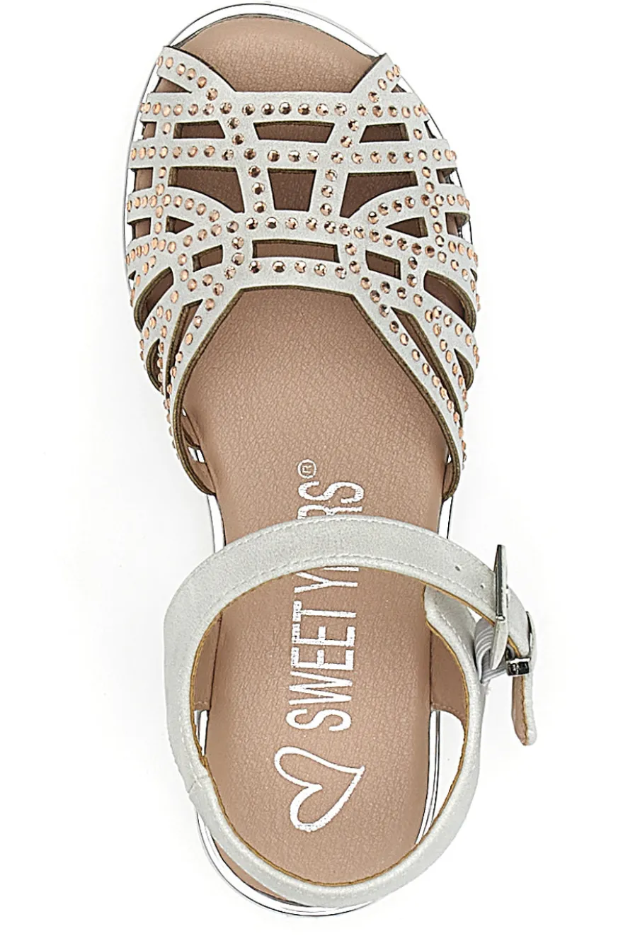Sandali Bianchi con Brillantini SWEET YEARS 0497