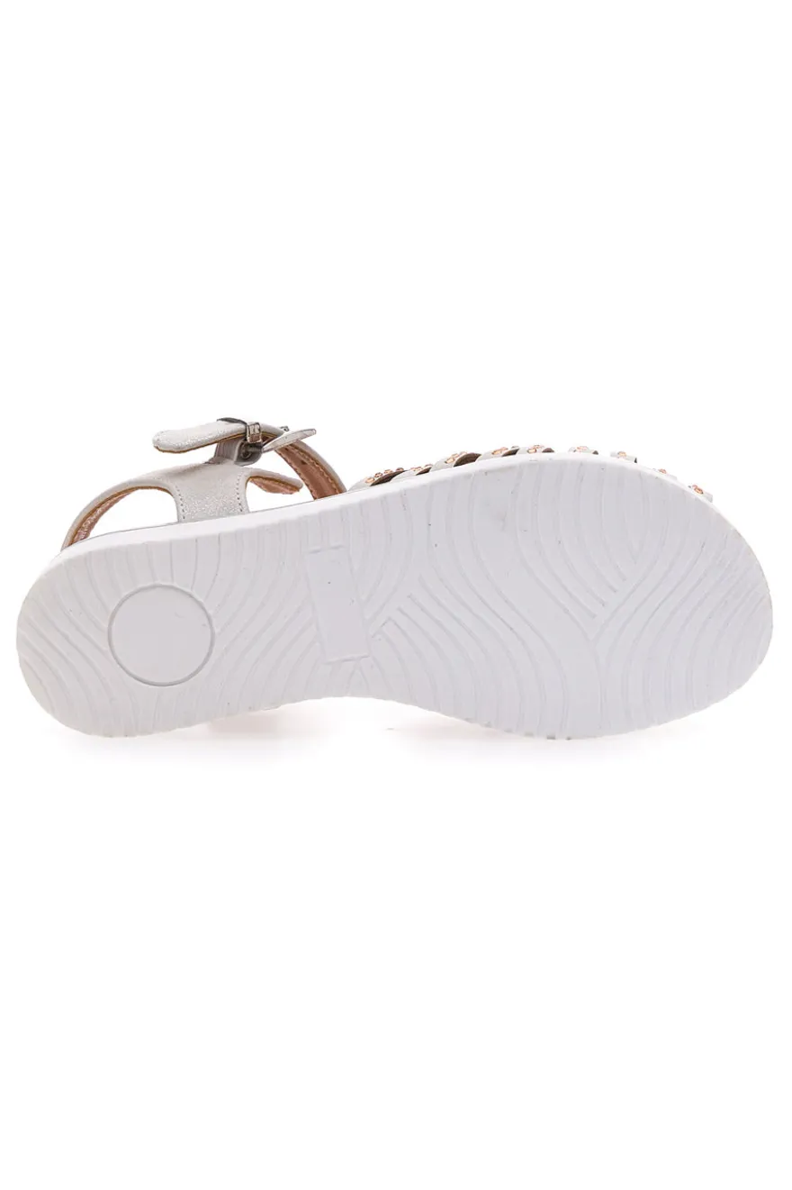 Sandali Bianchi con Brillantini SWEET YEARS 0497