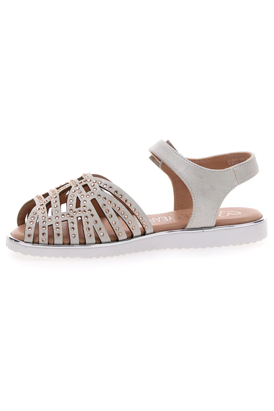 Sandali Bianchi con Brillantini SWEET YEARS 0497