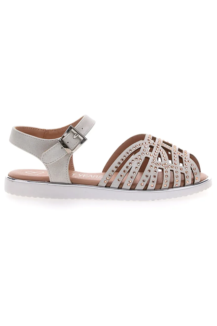 Sandali Bianchi con Brillantini SWEET YEARS 0497