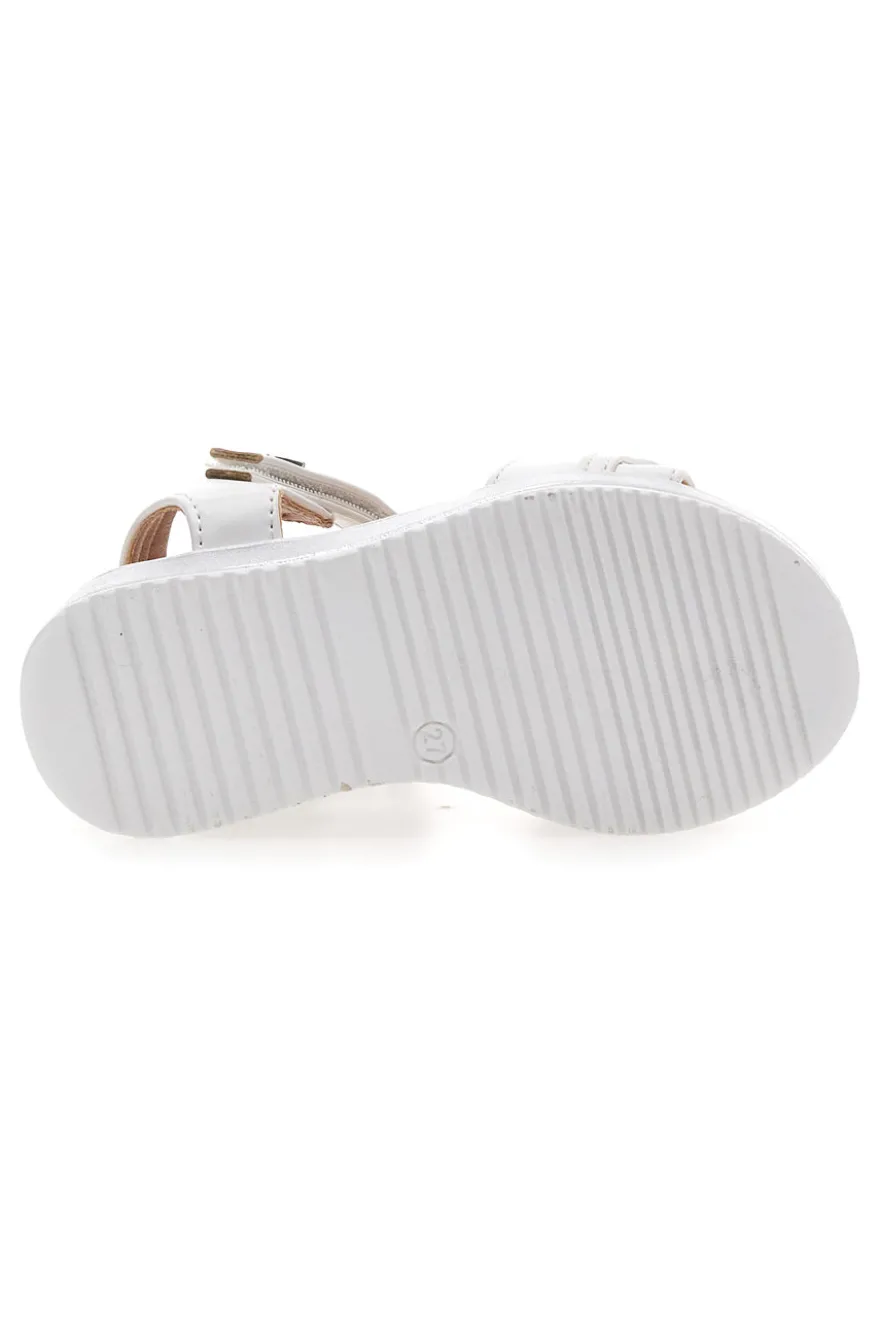 Sandali bianchi con catena PITT KIDS 39G2532S