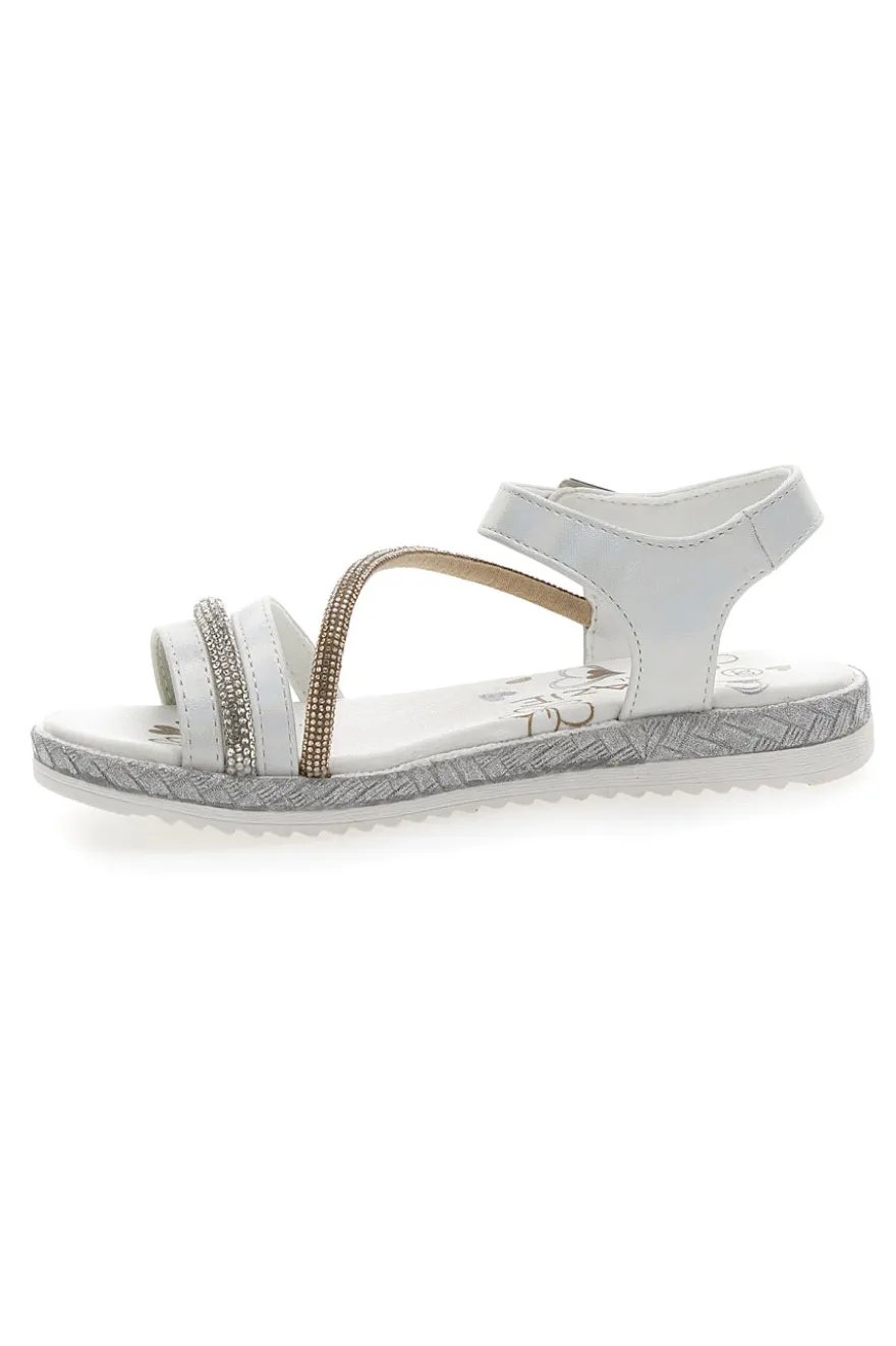Sandali Bianchi con Cinturino Grazie Girl 14311
