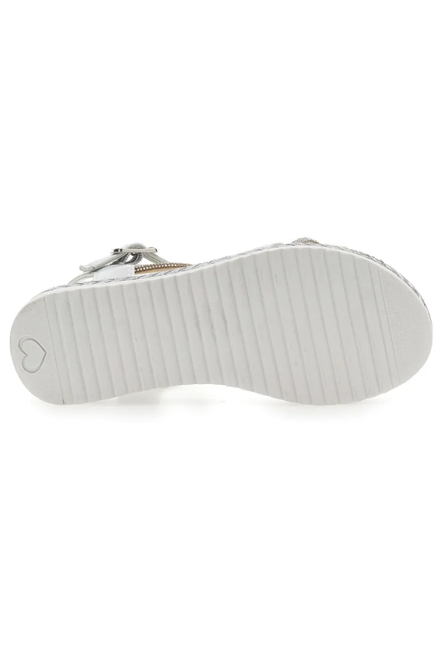 Sandali Bianchi con Cinturino Grazie Girl 14311