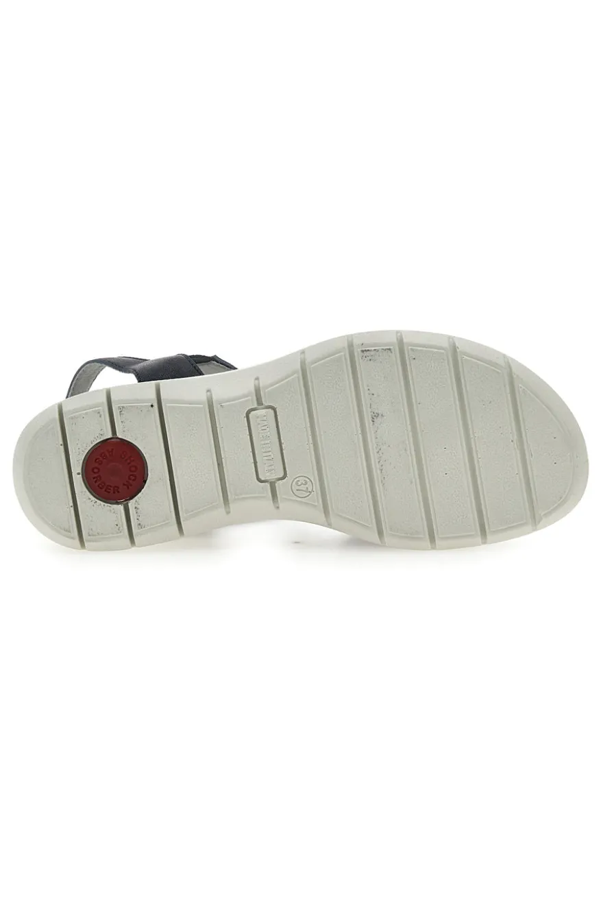 Sandali Blu Con Elastici Laterali Made In Italy Imac 7573505417109