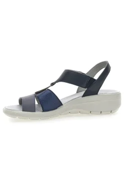 Sandali Blu Con Elastici Laterali Made In Italy Imac 7573505417109