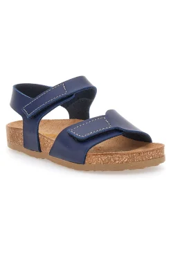 Sandali Blu Con Strappi In Velcro Pittarello Bio 257081