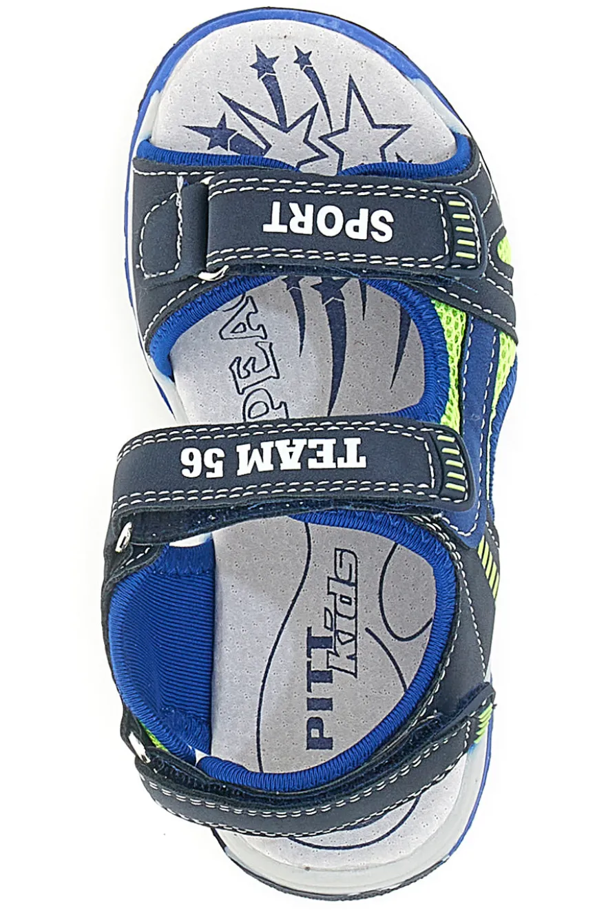 Sandali Blu con Velcro Pitt Kids 143691