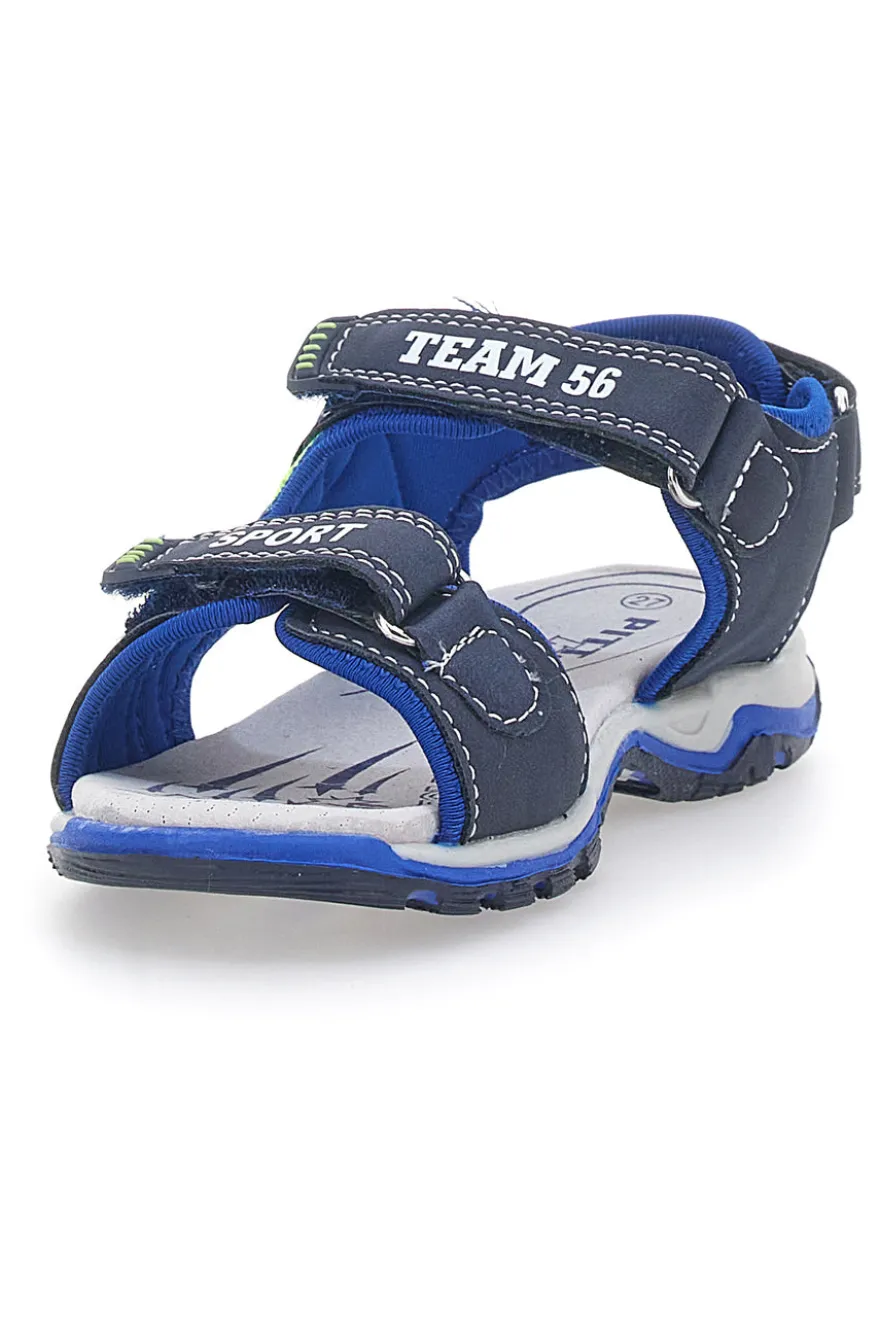 Sandali Blu con Velcro Pitt Kids 143691