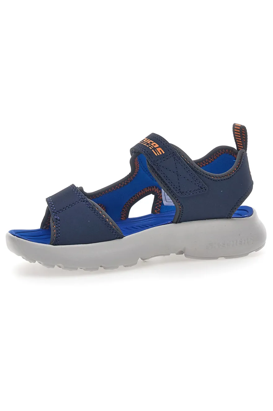 Sandali Blu In Tessuto Skechers Razor Splash Aqua Buddies