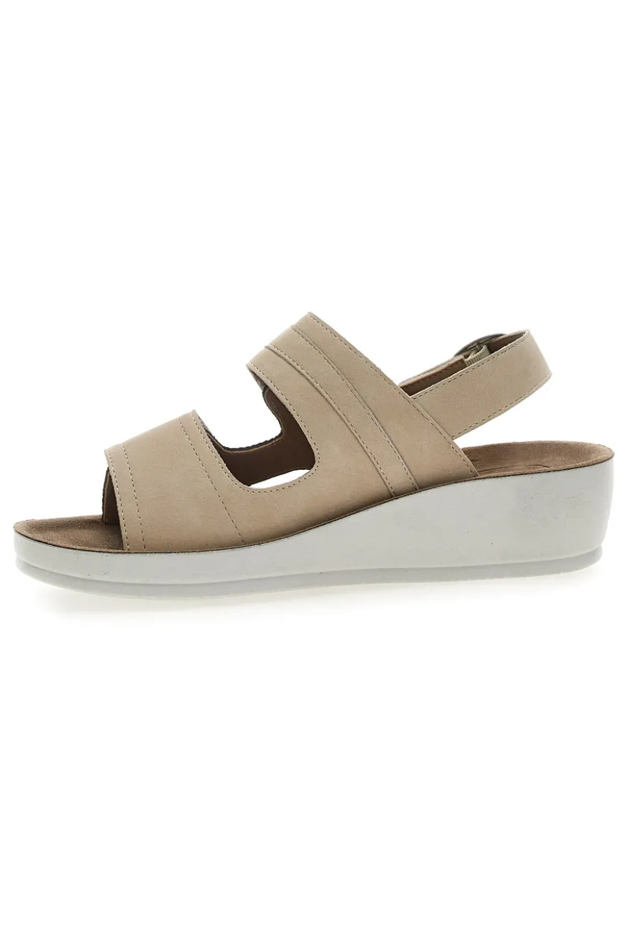 Sandali con Cinturino Slingback Taupe Eco Bio J532414