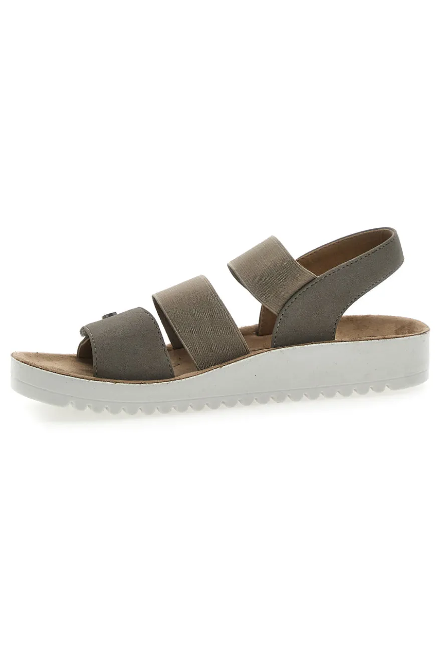 Sandali con Elastico Taupe Eco Bio J526201