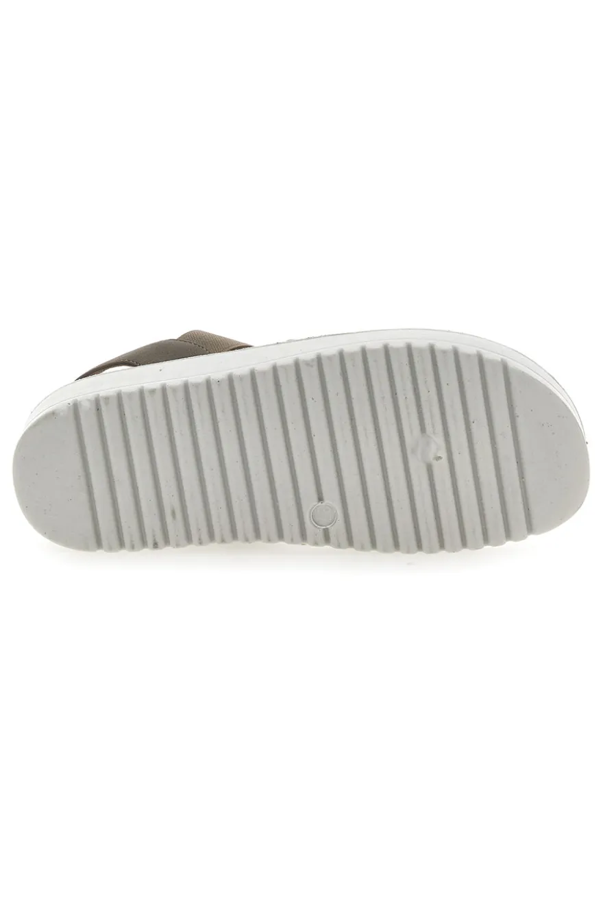 Sandali con Elastico Taupe Eco Bio J526201