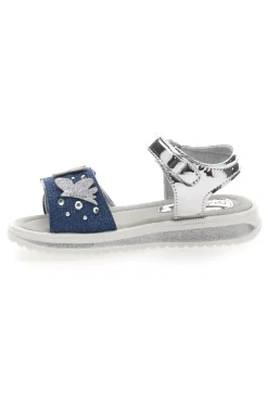Sandali con farfalle e charms blu Grazie girl 218349