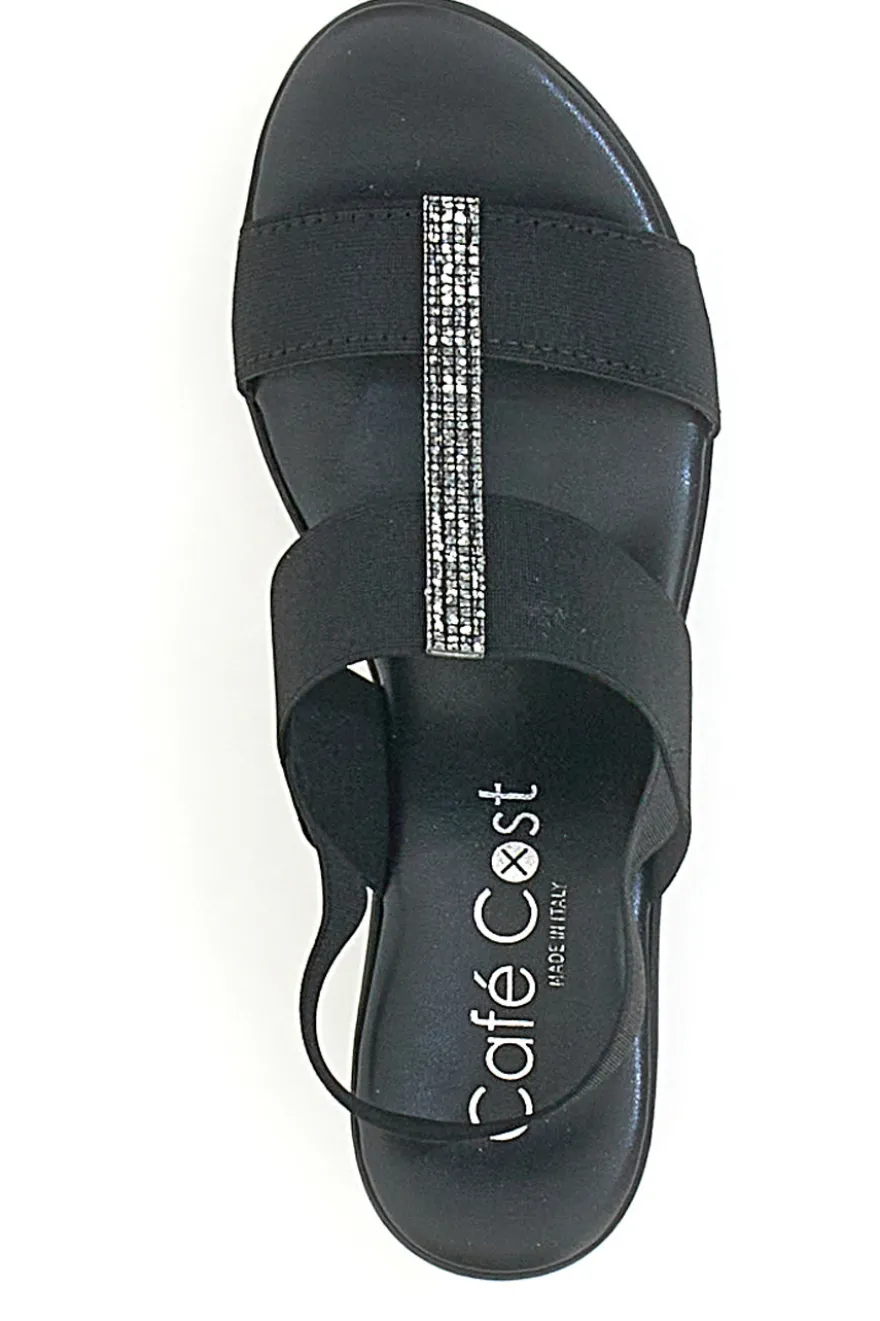 Sandali con Platform Cafe' Cost 4 Neri