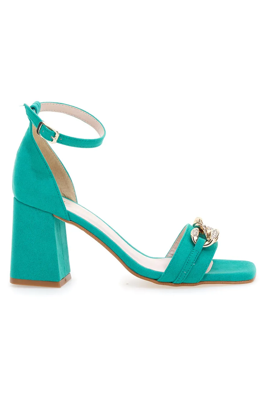 Sandali con Tacco Pittarello Glam 3436 Verde Acqua