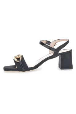 Sandali con tacco Pittarello Glam 3412 Neri Raso