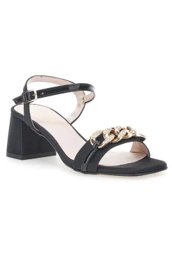 Sandali con tacco Pittarello Glam 3412 Neri Raso