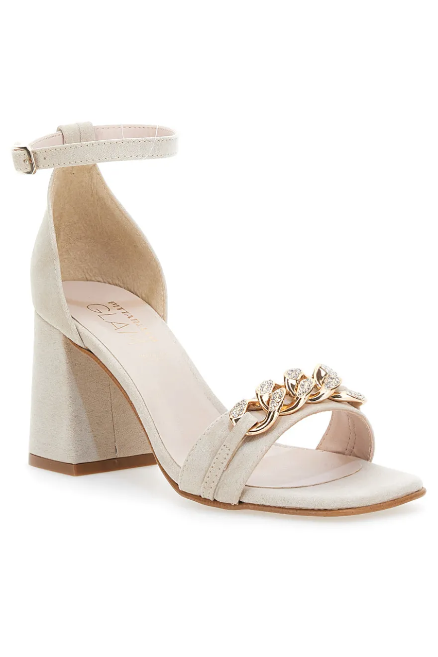 Sandali Con Tacco Pittarello Glam 3436 Beige