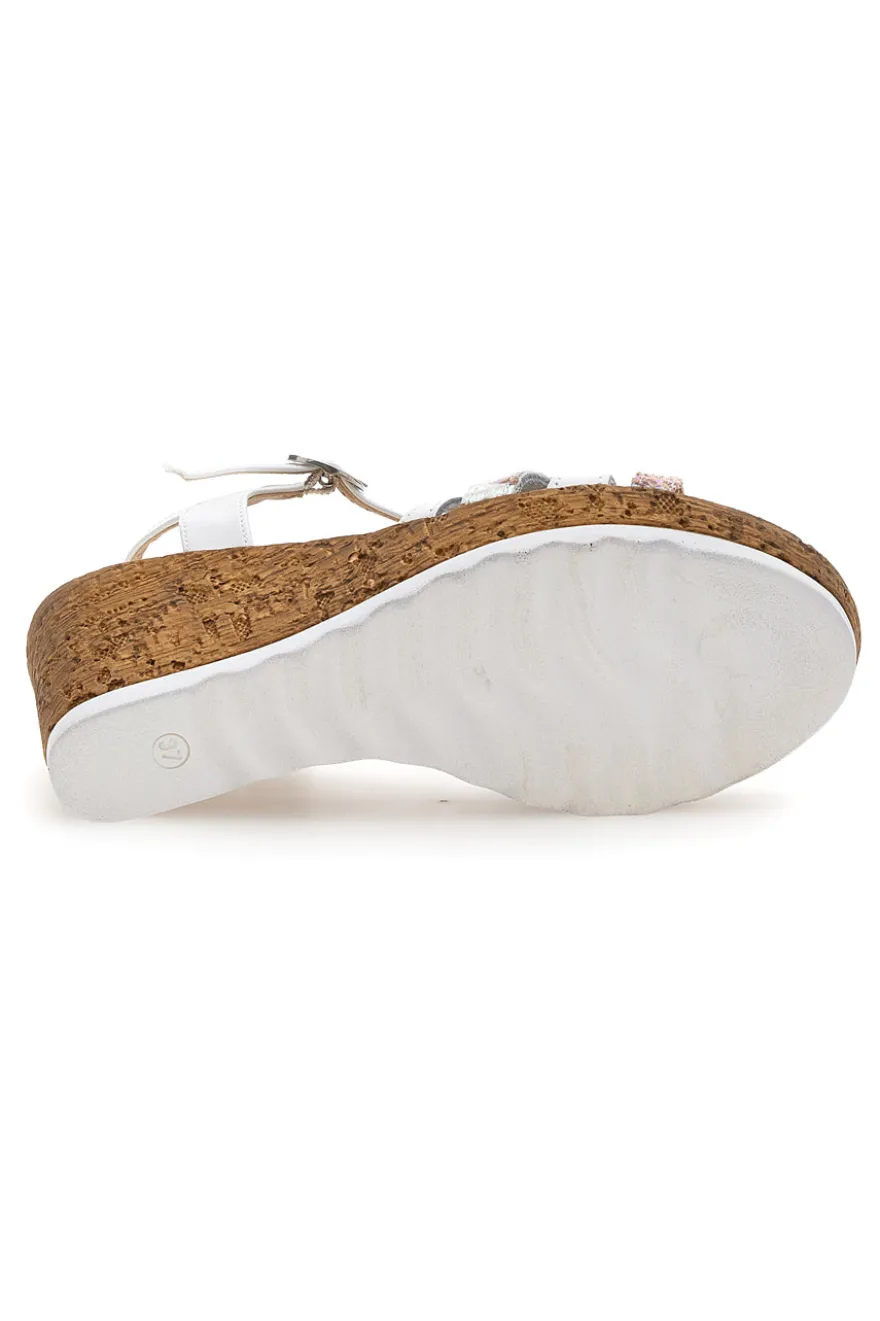 Sandali Con Zeppa Cafe' Cost 2810