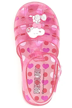 Sandali da Mare Rosa Trasparenti con Glitter Snoopy 3116616
