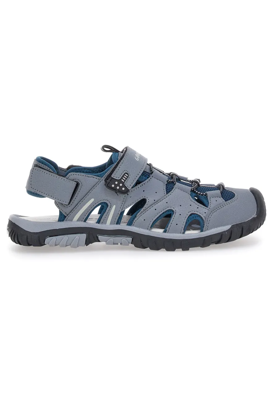 Sandali Grigi Con Strappi in Velcro Goodyeas 31047