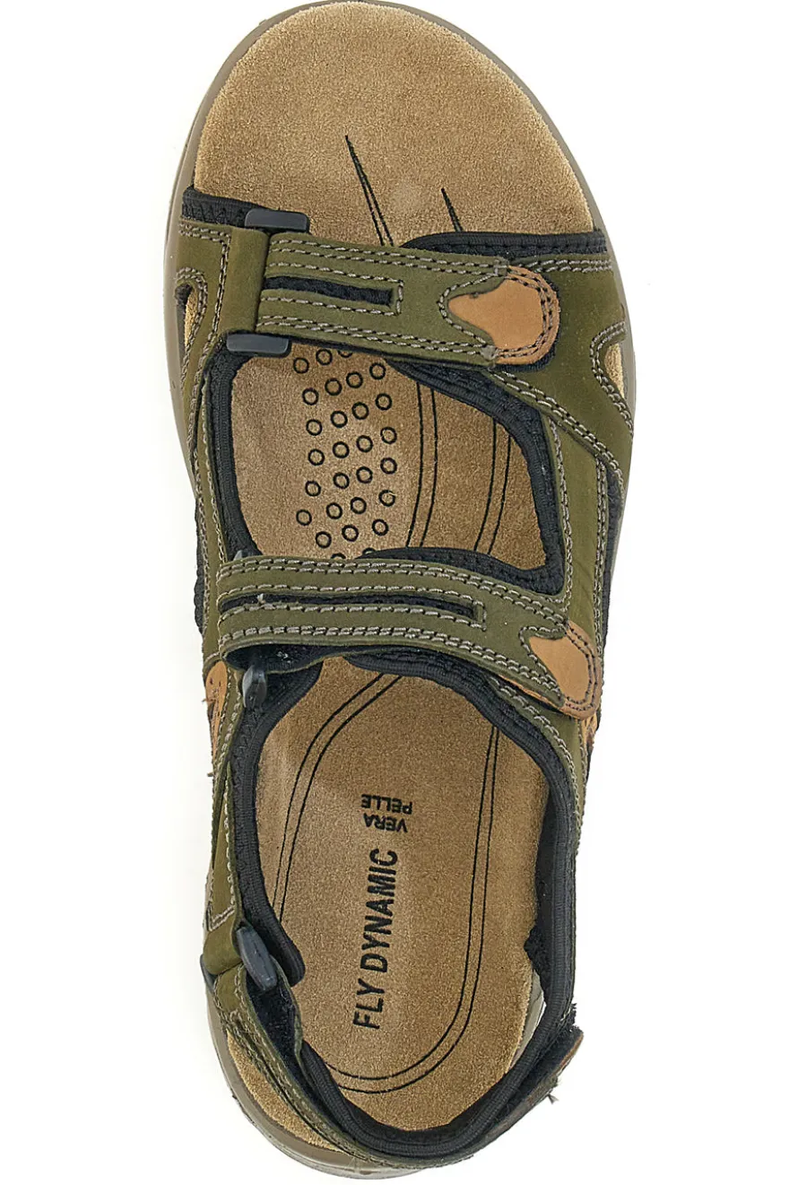 Sandali in Vera Pelle Fly Dinamic 07 Verdi